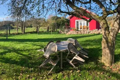 Image de Maison neuve et paisible avec étang privé, terrasse et randonnées aux portes du Pays de Salm