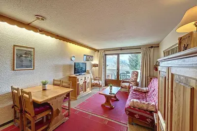 Studio cosy au centre de Combloux avec parking