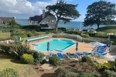 Image de Penfret - Appt avec piscine, vue mer, plage à 50m