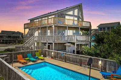 Image de Obx Pool Beachfront Hot Tub 5Bed Volleyball Arcade