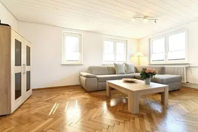 Image de Appartement de vacances 'Dinkelbach Landhaus 1 C Vacances pour toute la famille' avec vue sur la montagne et Wi-Fi