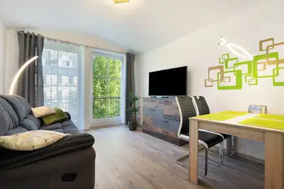 Image de Appartement 'Ruhige Maisonettewohnung Kaßberg' avec balcon et Wi-Fi