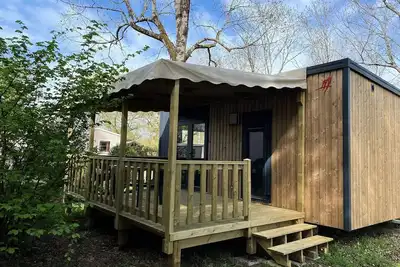 Image de Premium-Mobilheim mit 2 Zimmern, 2 Personen, Klimaanlage + Tv