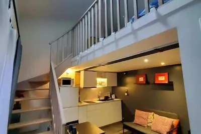 Image de Petit loft avec terrasse arborée au Lilas