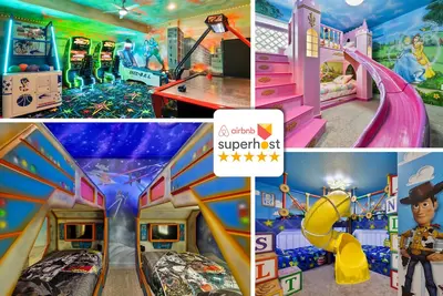 Image de Disney-Themed Family Retreat: Private Arcade & Pool w/Free Waterpark & Clubhouse