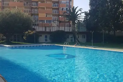 Image de Appartement 'Cala Esmeralda' avec vue sur la mer, piscine partagée et climatisation