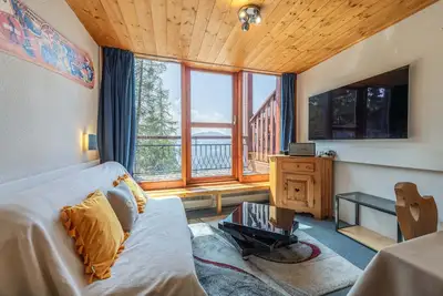 Image de Ski Aux Pieds : Duplex vue Mont Blanc Arcs 1800