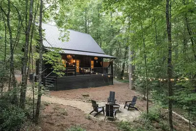 Image de New Luxury Cabin w/ Hot Tub + Fire Pit, 18 Min to Dt Br