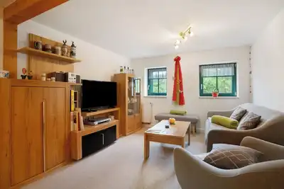 Image de Appartement \"Wohnung Volksgut\" avec vue sur les montagnes, terrasse privée et Wi-Fi