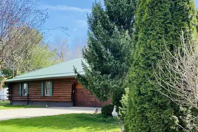 Image de Log Cabin Haus in Amish Country \nShipshewana, Indiana