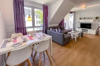 Image de Appartement \"Residenz Seestern\" avec vue sur la mer, balcon et Wi-Fi
