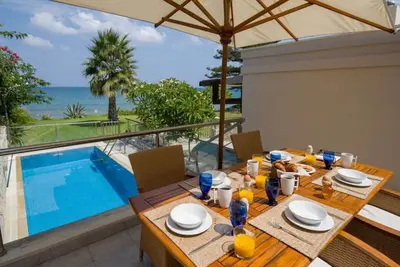 The Seaside Villa - A beach front compound villa with a private pool
