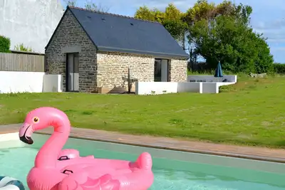 Image de La maison de Célestine bord de mer et piscine