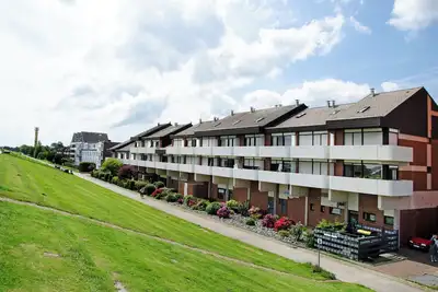 Image de Appartement 'Ferienwohnung Dünenblick' avec vue sur mer, balcon et Wi-Fi