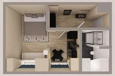 Image de City Studio mit WohnkĂĽche - Luga Homes - Chausseehaus