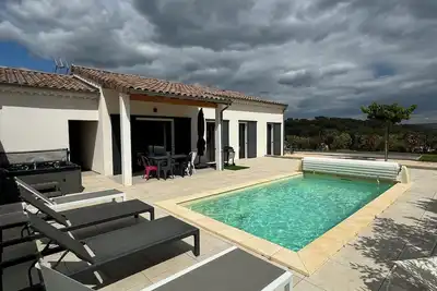 Image de Villa classée 4* à Joyeuse - Ardèche- au calme avec piscine et jacuzzi privé