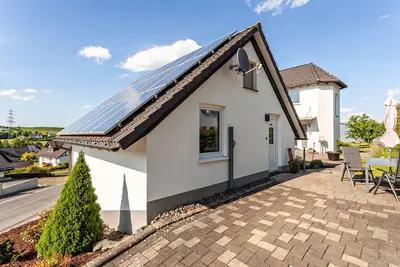Image de Maison de vacances 'Ferienhaus Am Brande' avec vue sur les montagnes, terrasse privée et Wi-Fi
