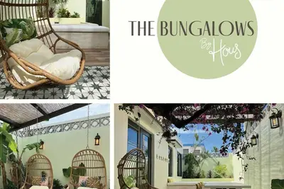 The Bungalows by Hous offer a lush tropical paradise perfect for a relaxing getaway.
