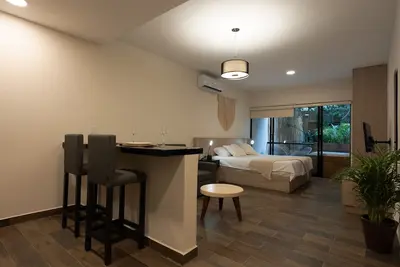 Image de Acogedor Apartamento en La Veleta, Tulum, con Terraza y Jacuzzi