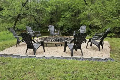 Flexible Cancellation Smokies and Smores Riverside Firepit pet friendly.