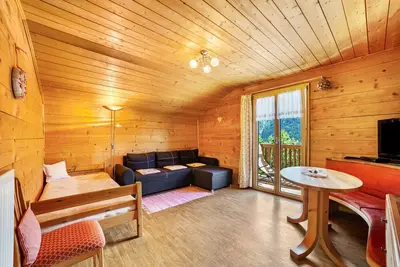 Image de Appartement de vacances 'Almbergerhof Wohnung Hirzer' avec vue sur la montagne et balcon