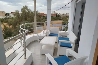 Alouer belles appartements vue de mer hamamet
