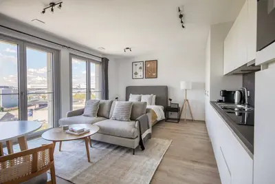 Image de Delightful Gasperich Studio w/ Elevator & Balcony, nr Bus, by Blueground