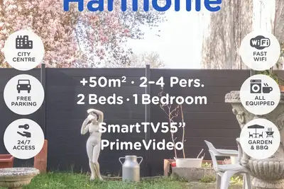 Image de Harmonie - Cosy Comfy 2Beds +50m² Central FastWiFi SmartTV55\" PrimeVideo Bbq