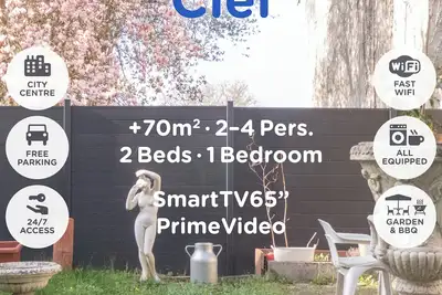 Image de Ciel - Cosy Comfy 2Bed +70m² Central FastWiFi SmartTV65\" PrimeVideo Bbq