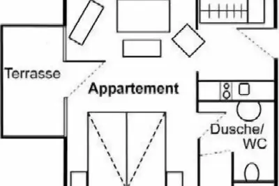 Image de Ferienwohnungen Landhaus Am Esch, Appartement im Erdgeschoss