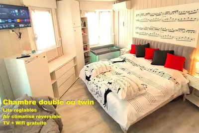 Image de Appart climatisé 2 chambres + Sauna à 5mn/plage. Animaux acceptés. 7 nuits Maxi