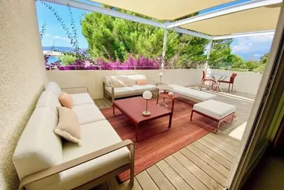 Image de Domaine De Cala Rossa, pied dans l'eau, Superbe Duplex de Prestige, 8 Pers