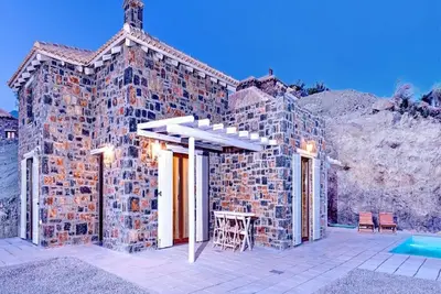 Splendid Crete Villa | Villa Nikos| Private Furnished Terrace & Access To Shared Pool | Sea Views | 1 Bedroom | Agia Galini