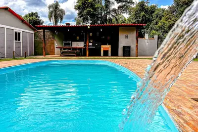 Image de Ótima chácara c churrasq, piscina e WiFi - Ibiúna