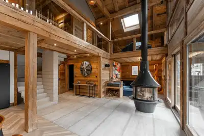 Image de Chalet Grand Millésime, magnifique chalet avec Piscine intérieure et vue sur les montagnes
