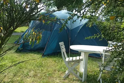Près des Plages, vue mer en Pleine Nature, Tente 3 Chambres Prête a L'emploi