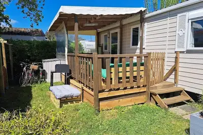 Image de mobil-home camping à 15 mn à pied de l'océan et du centre ville de Soulac.