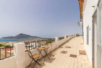 Image de Maison de vacances 'Casa Con Buenas Vistas' avec vue sur la mer, Wi-Fi et climatisation