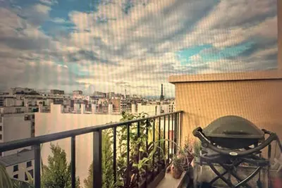 Image de Bel Appartement, Lumineux, Calme, vue Tour Eiffel, Terrasse, Balcon Avec Bbq!