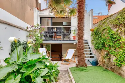 Image de 400m de la plage - maison avec jardin