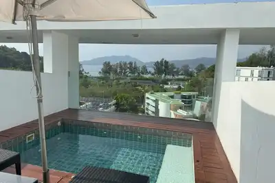 Image de Unique sea view studio with private terrace & pool