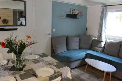 Image de location mobil home 6p 3chb 2sdb au camping Mar Estang a Canet en Roussillon