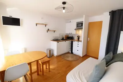 Image de 300m du centre station, 1er étage, balcon, parking, casier à ski, 20m², Les Gets
