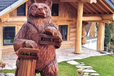 Image de Eveningwood - Luxury Log Home with Sauna in the Spessart