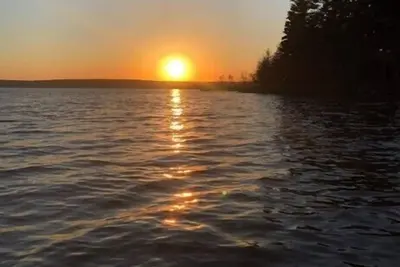 Image de The Great Moose in Stunning Maine Swim, Fish & Kayak