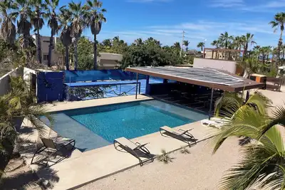 MiramarVilla. Beautiful heated pool & pickleball court Villa Brianda has it all!