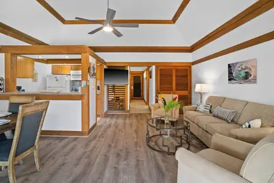 Image de Updated Unit #444 with Ac, paradise found! A tranquil stroll to Po'ipu Beach!