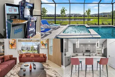 Image de The Breathtaking | New Villa w/ Luxe Suites, Pool, Game Loft - Mins to Universal