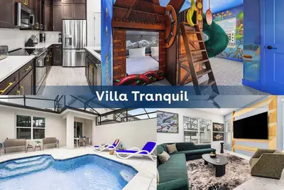 Image de Villa Tranquil | Posh Home w/ Grand Lr/Dr, Gamer Br & Pvt Pool - Near Waterparks