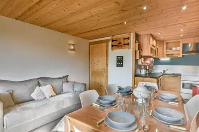 Image de 350m du centre station, 2ème étage, balcon, casier à ski, 40m², Les Gets